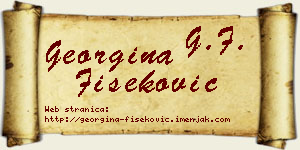 Georgina Fišeković vizit kartica